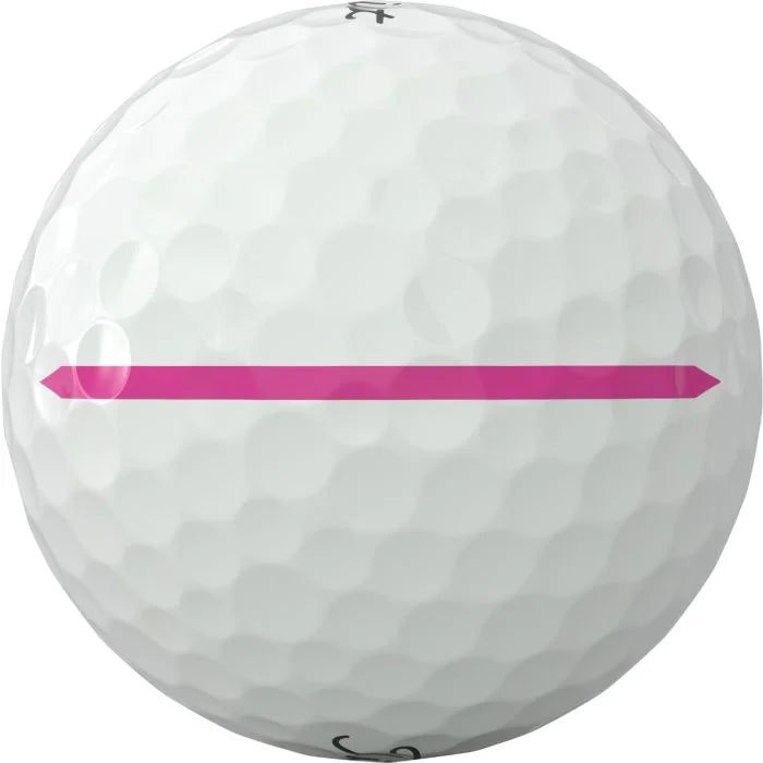 Titleist 2026 Pro V1x Left Dash AIM Performance Alignment Pink Line Golf Balls