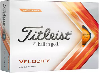 Titleist Velocity Matte Orange 2022 Golf Balls - The Golf Guys Online