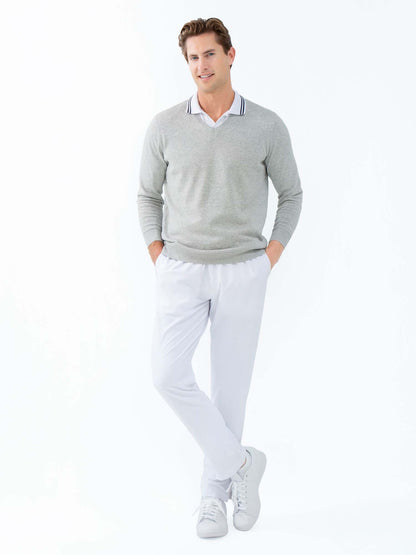 Classic Performance Men's Tennis Pant - White - The Golf Guys Online