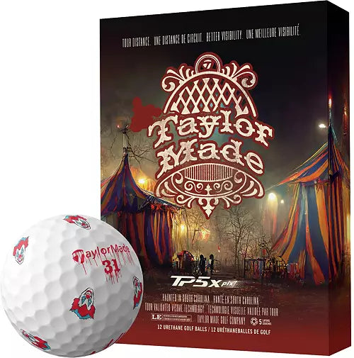 TaylorMade TP5x Pix 3.0 Haunted Clown Golf Balls - The Golf Guys Online