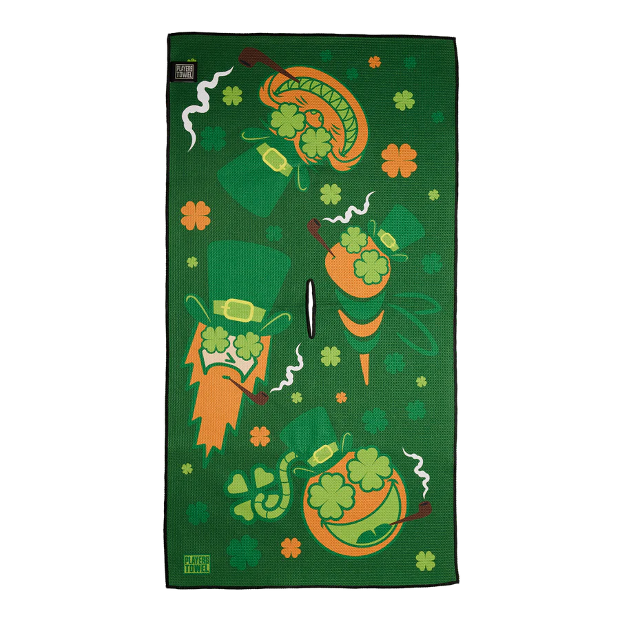 Bettinardi - St. Patrick's Day Clover Eyes Multi Icon Towel - The Golf Guys Online