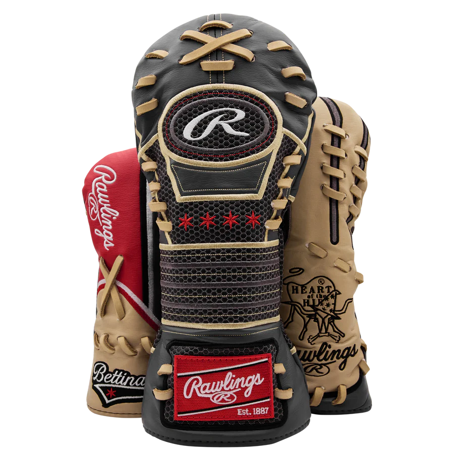 Limited Bettinardi x Rawlings Black Glove Wood Headcover Set