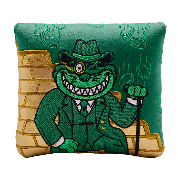 Limited Bettinardi Gangster Cat Throne of Gold Center Shafted Mallet Putter Headcover