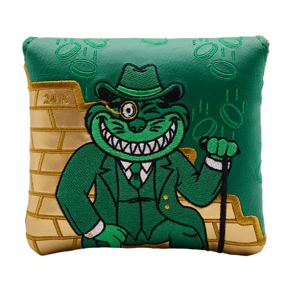 Limited Bettinardi Gangster Cat Throne of Gold Center Shafted Mallet Putter Headcover