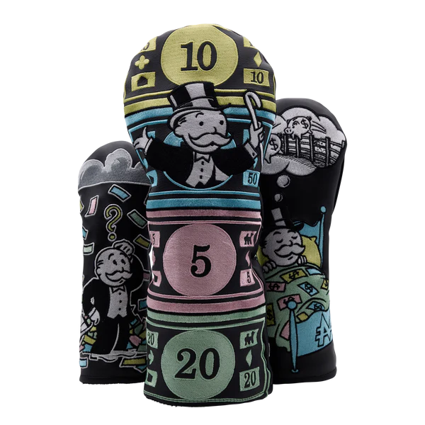 Limited Bettinardi x Monopoly Fun Money Wood Headcover Set
