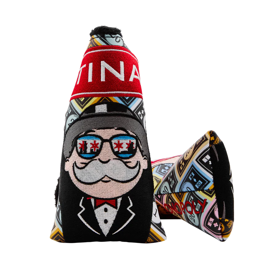 Limited Bettinardi x Monopoly Chi Town Mr. Monopoly Blade Putter Headcover