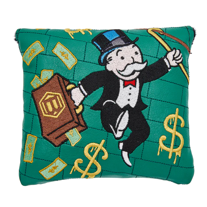Limited Bettinardi x Monopoly Mr. Monopoly Money Thief Mallet Putter Headcover