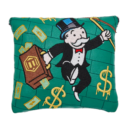Limited Bettinardi x Monopoly Mr. Monopoly Money Thief Mallet Putter Headcover