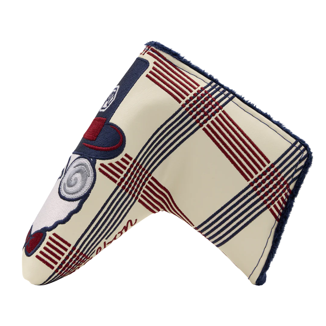 Malbon x Bettinardi Gangster Buckets Crème Plaid Blade Putter Headcover