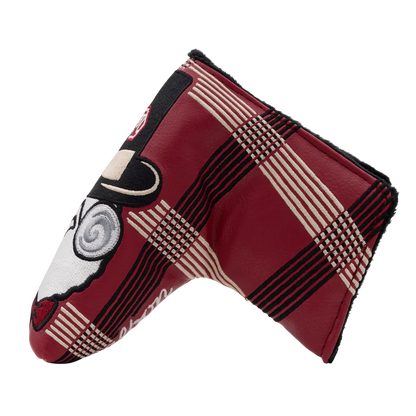 Malbon x Bettinardi Gangster Buckets Maroon Plaid Blade Putter Headcover