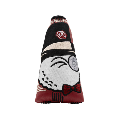 Malbon x Bettinardi Gangster Buckets Maroon Plaid Blade Putter Headcover