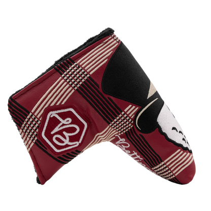 Malbon x Bettinardi Gangster Buckets Maroon Plaid Blade Putter Headcover