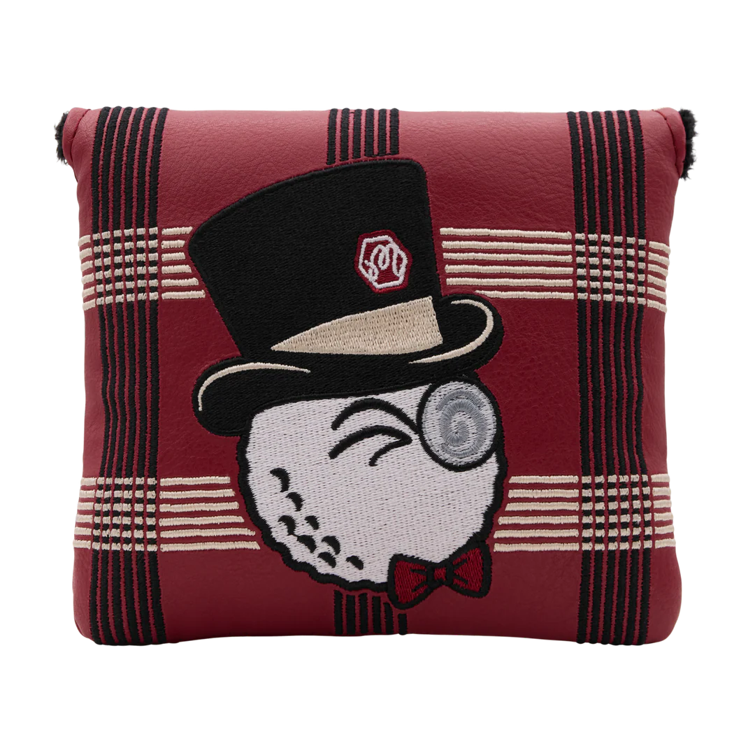 Malbon x Bettinardi Gangster Buckets Maroon Plaid Center Shafted Mallet Putter Headcover