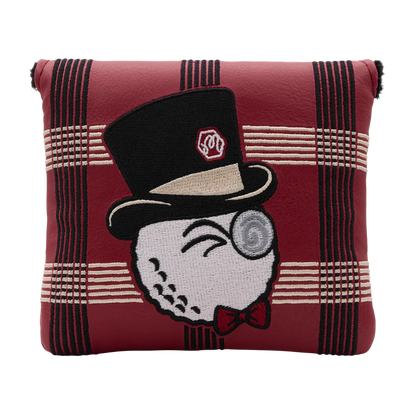 Malbon x Bettinardi Gangster Buckets Maroon Plaid Center Shafted Mallet Putter Headcover
