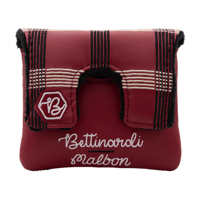 Malbon x Bettinardi Gangster Buckets Maroon Plaid Center Shafted Mallet Putter Headcover