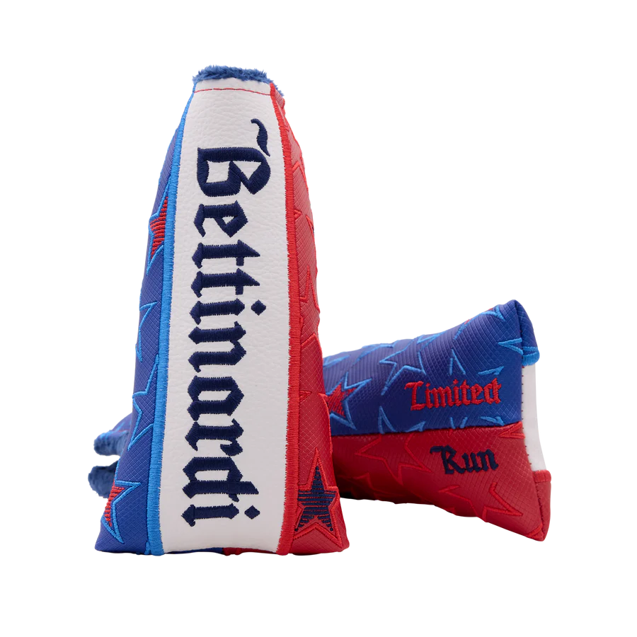 Limited Bettinardi 2026 Stars & Stripes 4th of July Distressed Navy Armor SB1-Flymill w/ Fancy Distressed Blue TPT-Anodized Flag Pocket-Stars & Bars Blade Putter
