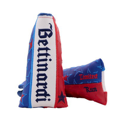 Limited Bettinardi 2026 Stars & Stripes 4th of July Distressed Navy Armor SB1-Flymill w/ Fancy Distressed Blue TPT-Anodized Flag Pocket-Stars & Bars Blade Putter