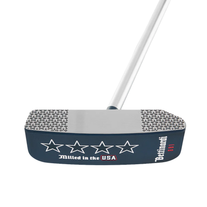 Limited Bettinardi 2026 Stars & Stripes 4th of July Distressed Navy Armor SB1-Flymill w/ Fancy Distressed Blue TPT-Anodized Flag Pocket-Stars & Bars Blade Putter