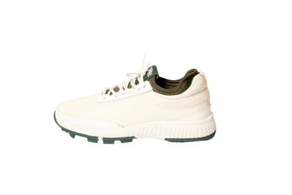 W&H Lynx - Deerskin Women's Golf Shoes in White and Green