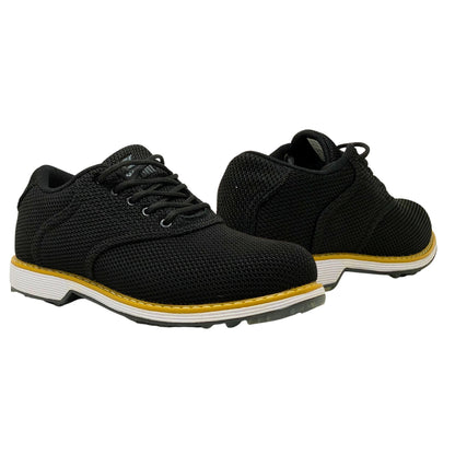 SKŌNI Men's Golf Shoe Waterproof- Black Saddle - The Golf Guys Online