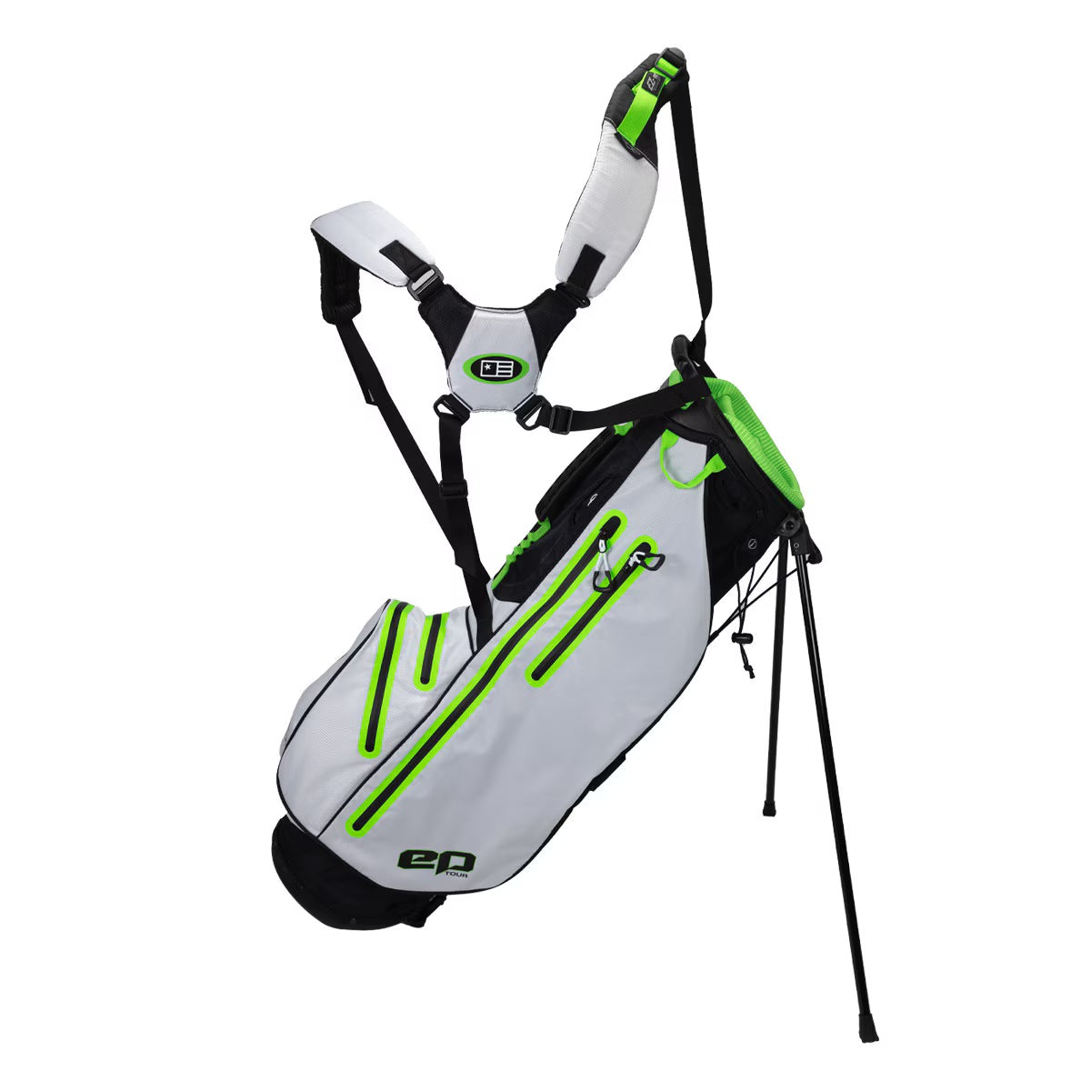 U.S. Kids Golf epTOUR Stand Bag Height 32 Inch White/Black/Green - The Golf Guys Online
