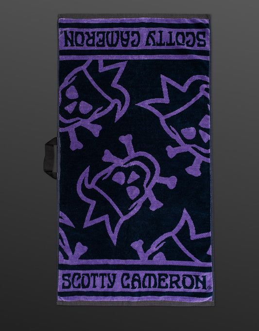 Scotty Cameron - Tour Jester Golf Towel Black/Purple