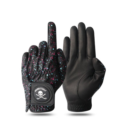 Black Paint Splatter Golf Glove - The Golf Guys Online