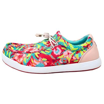 SKŌNI Women's Golf Shoe Waterproof- Pink Floral - The Golf Guys Online