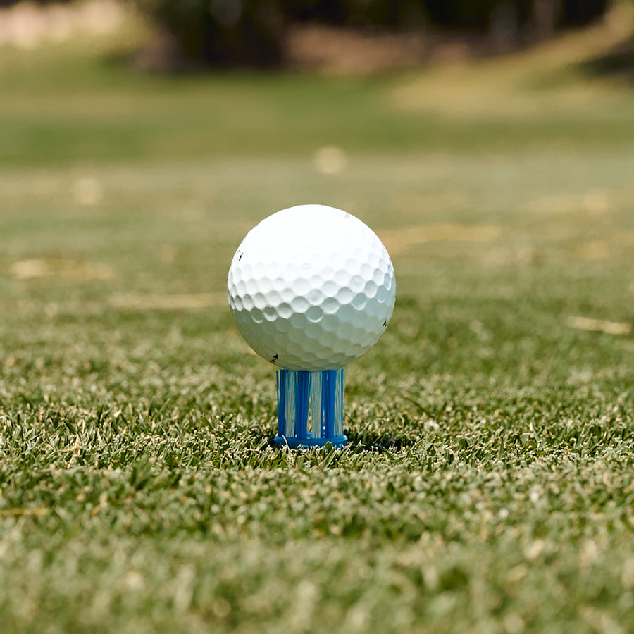 3 Wood, Premium Plastic Golf Tees, Blue (3 pack)