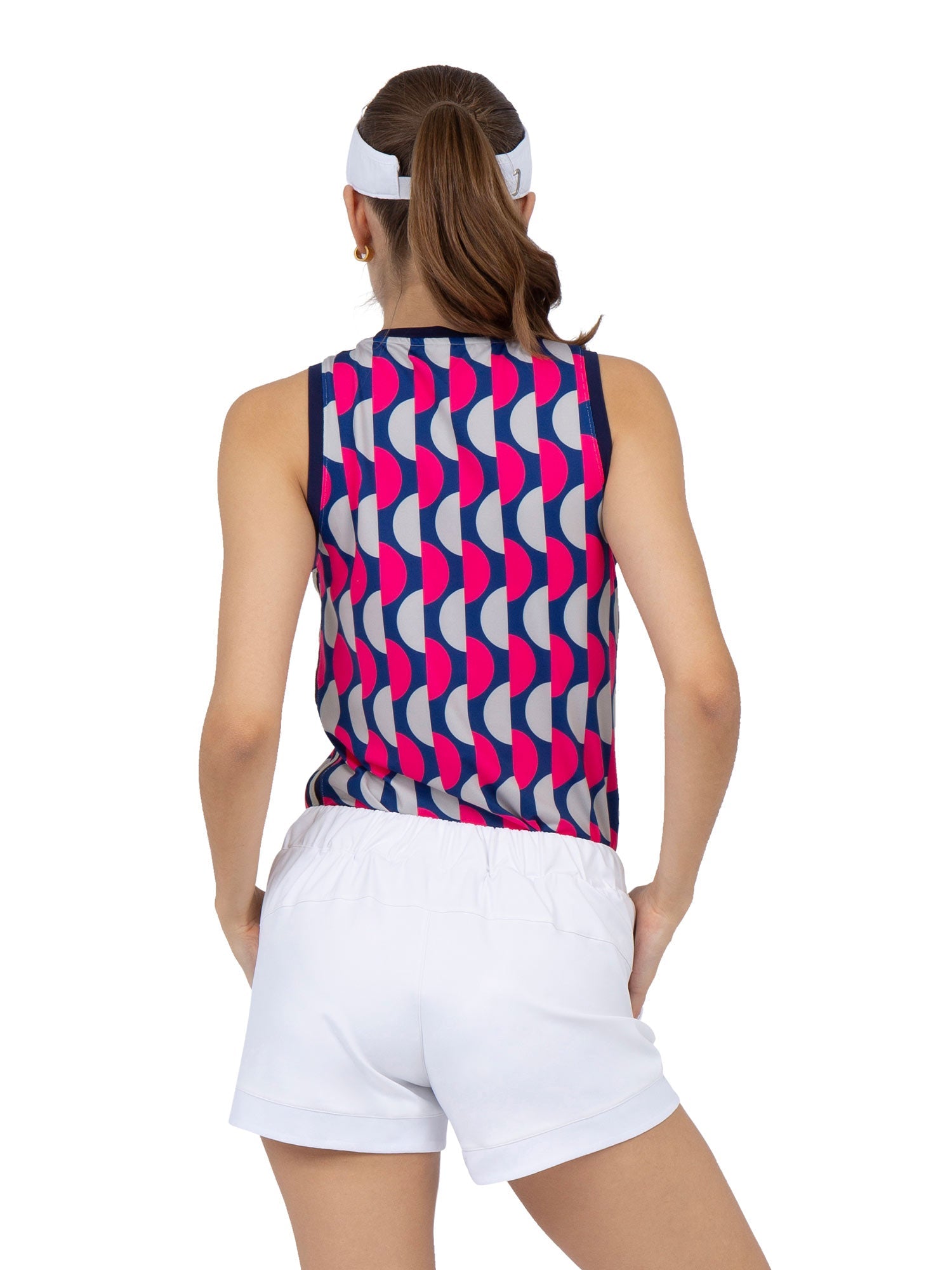 Geo Print Audrey Performance Tank - The Golf Guys Online