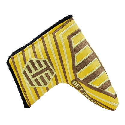 Limited Bettinardi Yellow/Brown Line Design Blade Putter Headcover
