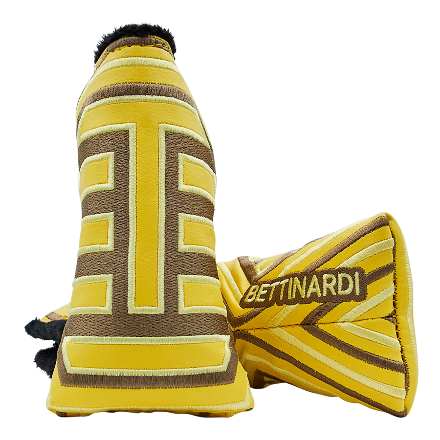 Limited Bettinardi Yellow/Brown Line Design Blade Putter Headcover