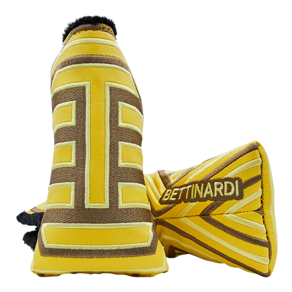 Limited Bettinardi Yellow/Brown Line Design Blade Putter Headcover