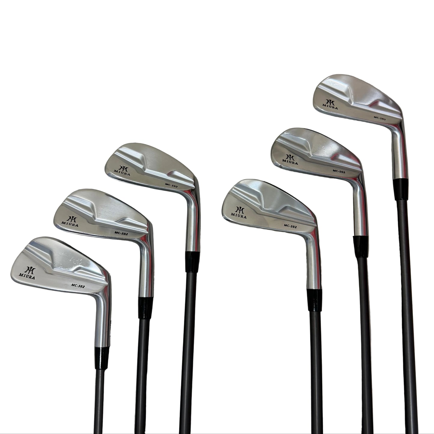 Pre-Owned Miura MC-502 Iron Set (5-PW) w/ AeroTech Steel Fiber Private Reserve i110 Flex-S (Stiff) Graphite Shaft Right Hand [Playing Length: 0.25" Over Standard] (Above Average)