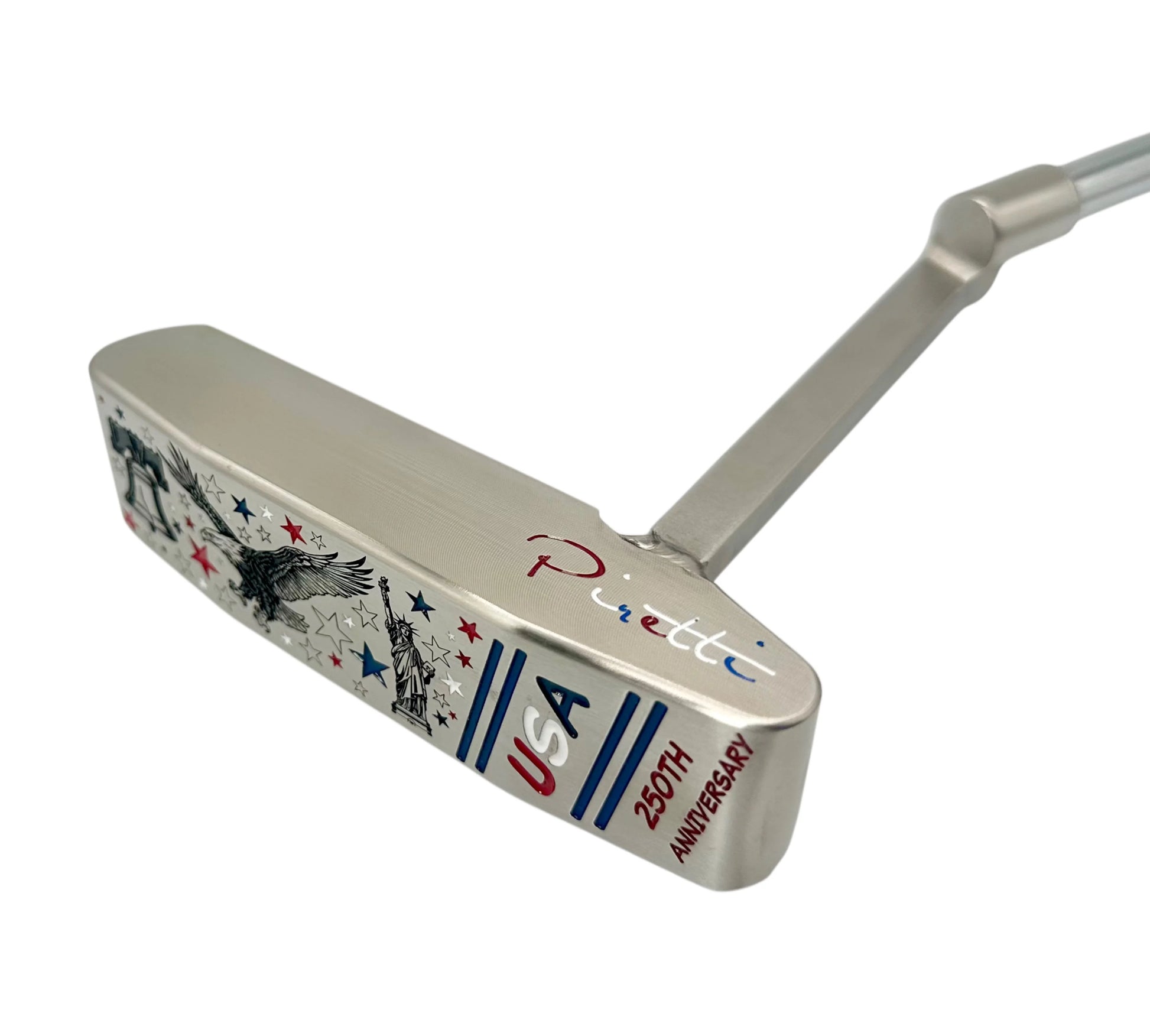 Limited Piretti Workshop 2026 USA 250th Anniversary Edition Cortino 2 Welded Long Neck Putter
