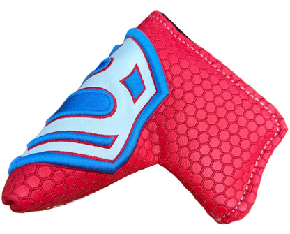 Limited Bettinardi 2022 Jumbo Hex B Specialty Run Blade Putter Headcover Red/White/Blue