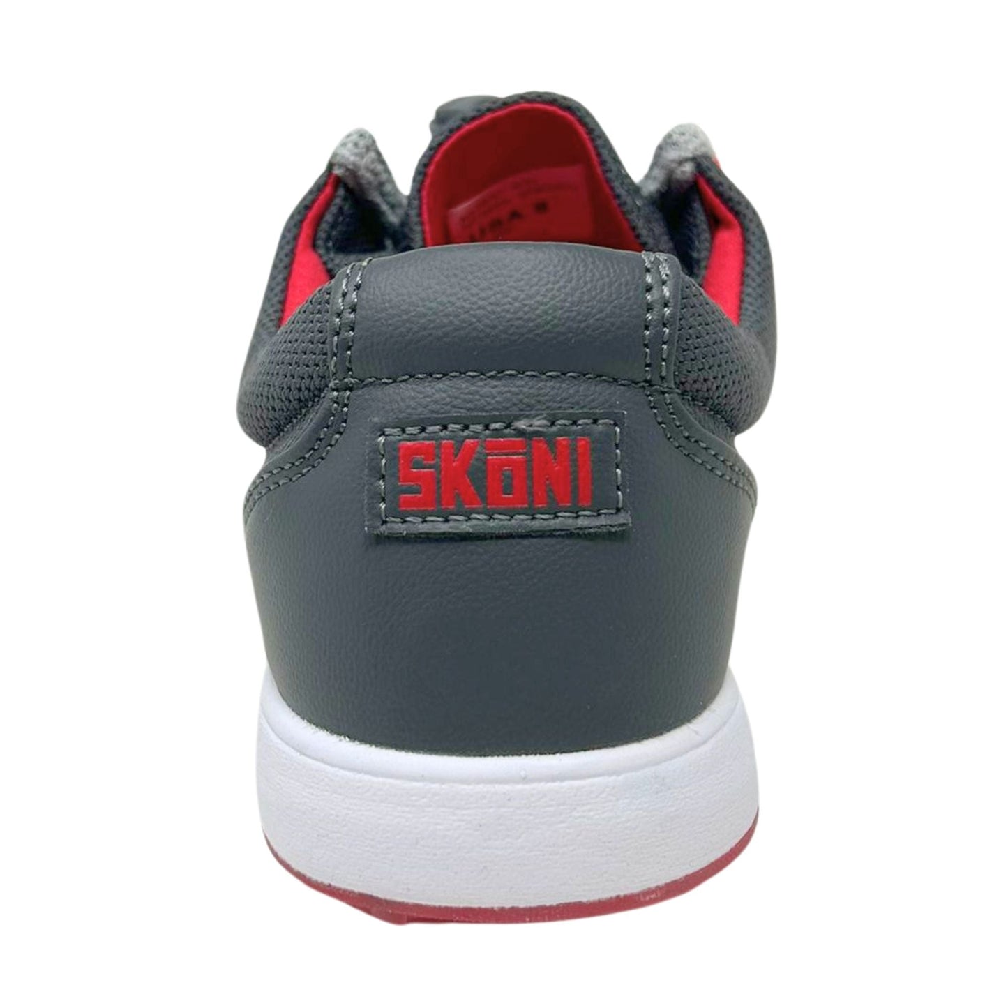 SKŌNI Men's Golf Shoe Waterproof- Grey/Red - The Golf Guys Online