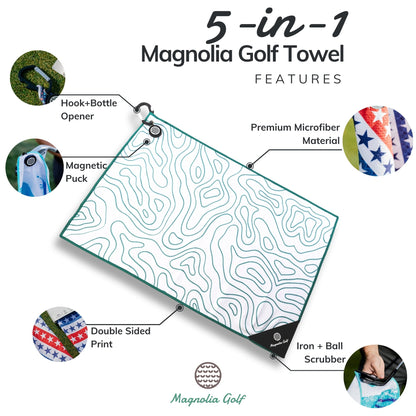 Topo - Magnetic Golf Towel