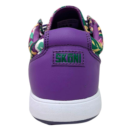 SKŌNI Women's Golf Shoe Waterproof- Purple Floral - The Golf Guys Online