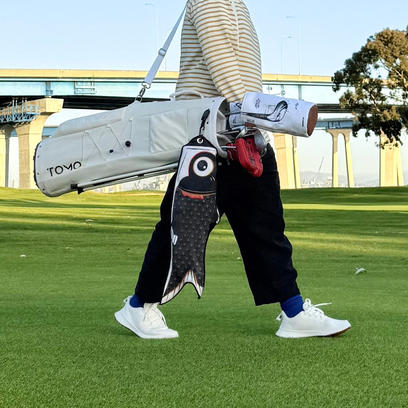 Koi Utility Towel (Black) - The Golf Guys Online