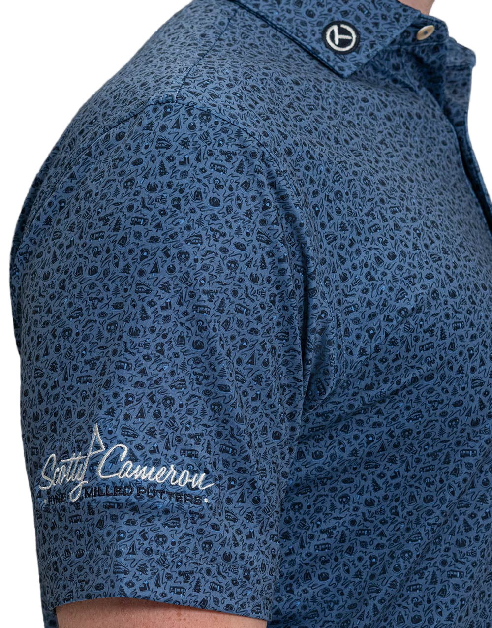 Scotty Cameron Peter Millar 7 Point Crown Lights Polo Shirt