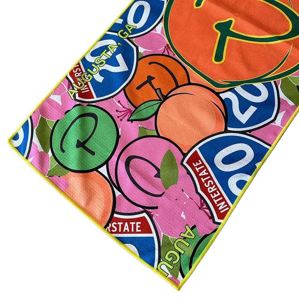 Piretti - Masters 1st Major Limited Edition Georgia Peach Microfiber Players Towel