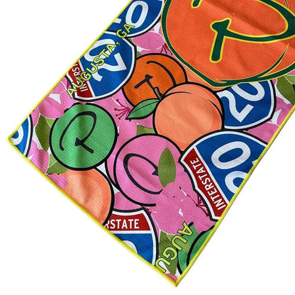 Piretti - Masters 1st Major Limited Edition Georgia Peach Microfiber Players Towel