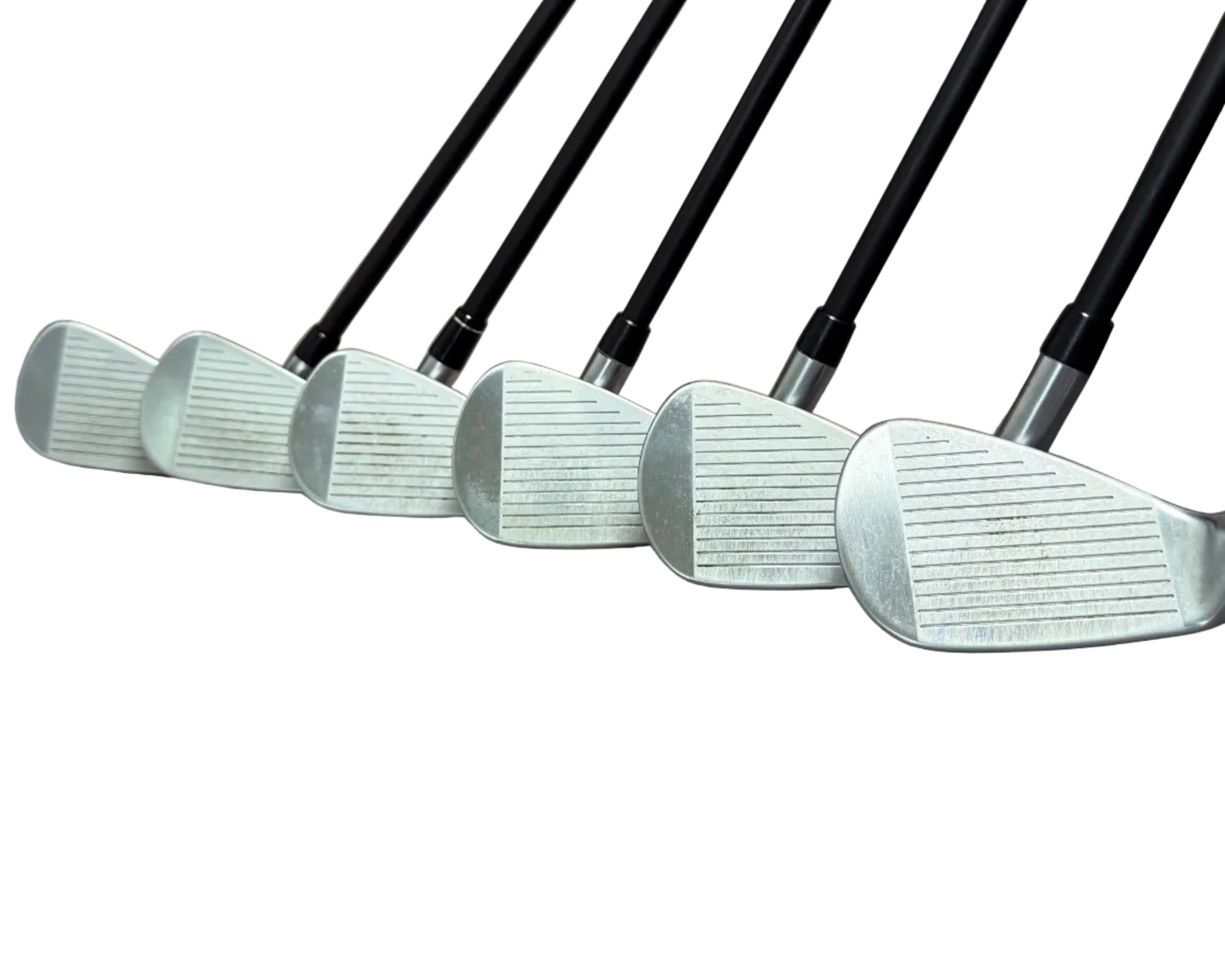 Pre-Owned Callaway Apex Ti Fusion Plated: 6-PW, AW Iron set W/ MMT 70 R (Regular) Graphite Shafts  (Mint)