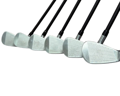 Pre-Owned Callaway Apex Ti Fusion Plated: 6-PW, AW Iron set W/ MMT 70 R (Regular) Graphite Shafts  (Mint)