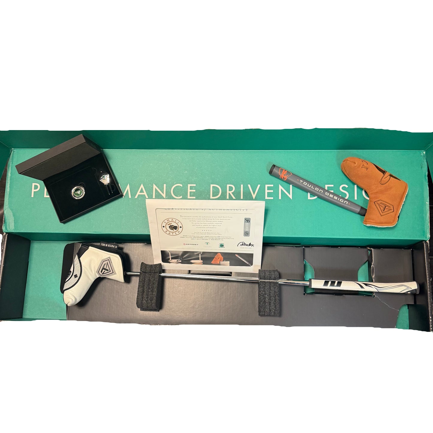 Pre-Owned Limited Edition Odyssey Toulon Small Batch Austin Long Neck Putter w/ 35 Inch Steel Shaft (Mint) *Included Certificate of Authenticity