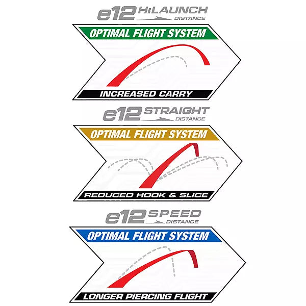 Bridgestone e12 Straight Distance 2025 White Golf Balls