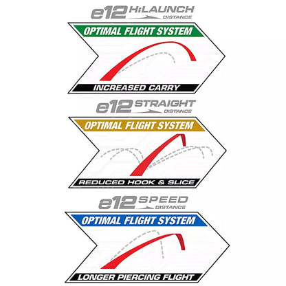 Bridgestone e12 Straight Distance 2025 White Golf Balls