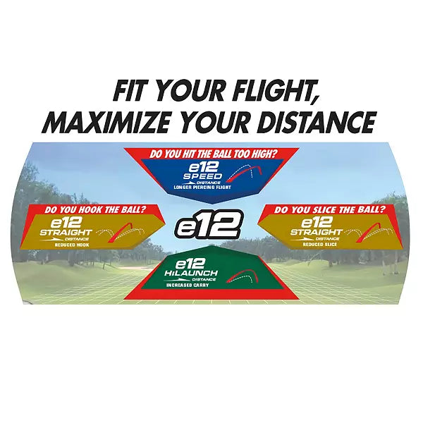 Bridgestone e12 Straight Distance 2025 White Golf Balls