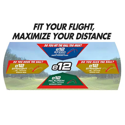 Bridgestone e12 Straight Distance 2025 White Golf Balls